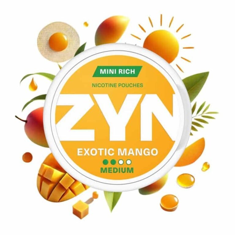 Zyn nicotine pouches exotic mango