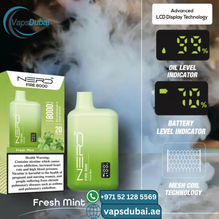 Nerd Fire 8000 Puffs - Disposable
