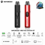 Vaporesso Vibe Pod System Kit 1100mAh in Black and Racing Red colours