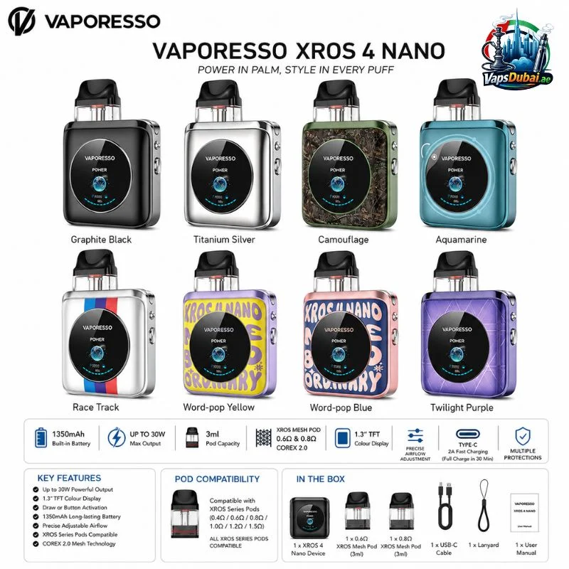 Vaporesso XROS 4 Nano Pod Kit 1350mAh