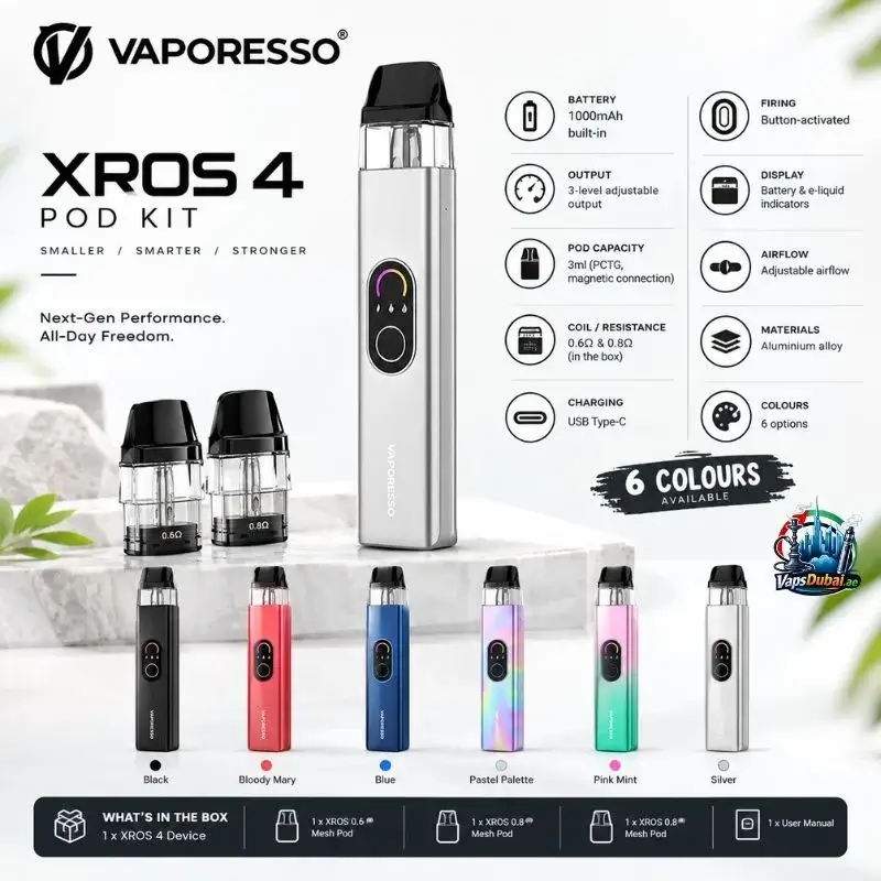 Vaporesso XROS 4 Pod Kit 1000mAh product image