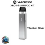 Vaporesso XROS 6 Mini Vape Kit 1600mAh in Titanium Silver
