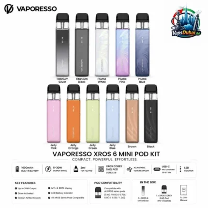 Vaporesso XROS 6 Mini Vape Kit 1600mAh
