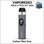 Vaporesso XROS 6 Pod Kit 1800mAh in Carbon Fiber Gray
