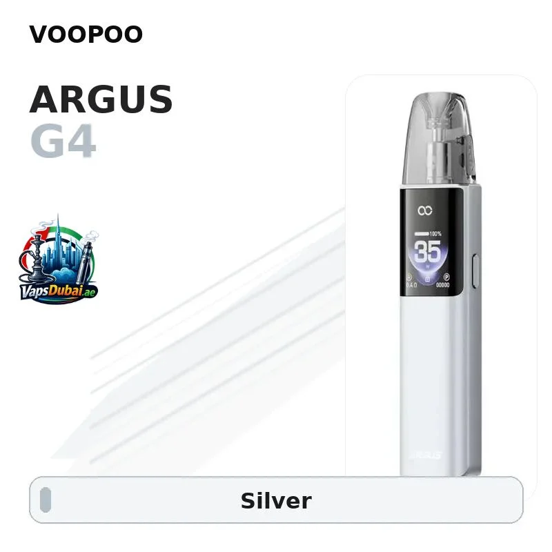 Voopoo Argus G4 Pod Kit 1650mAh in Silver color in Dubai UAE