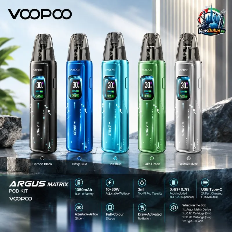 Voopoo Argus Matrix Pod Kit 1350mAh in Dubai, UAE Voopoo Argus Matrix Pod Kit 1350mAh product image