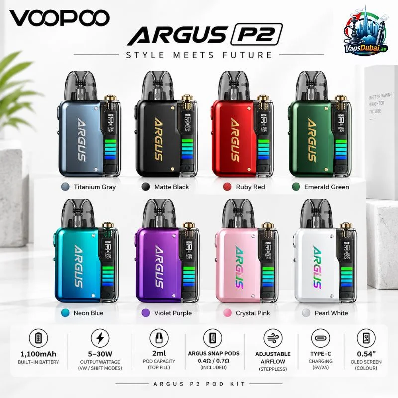 Voopoo Argus P2 Pod Kit 1100mAh in Dubai, UAE Voopoo Argus P2 Pod Kit 1100mAh product image