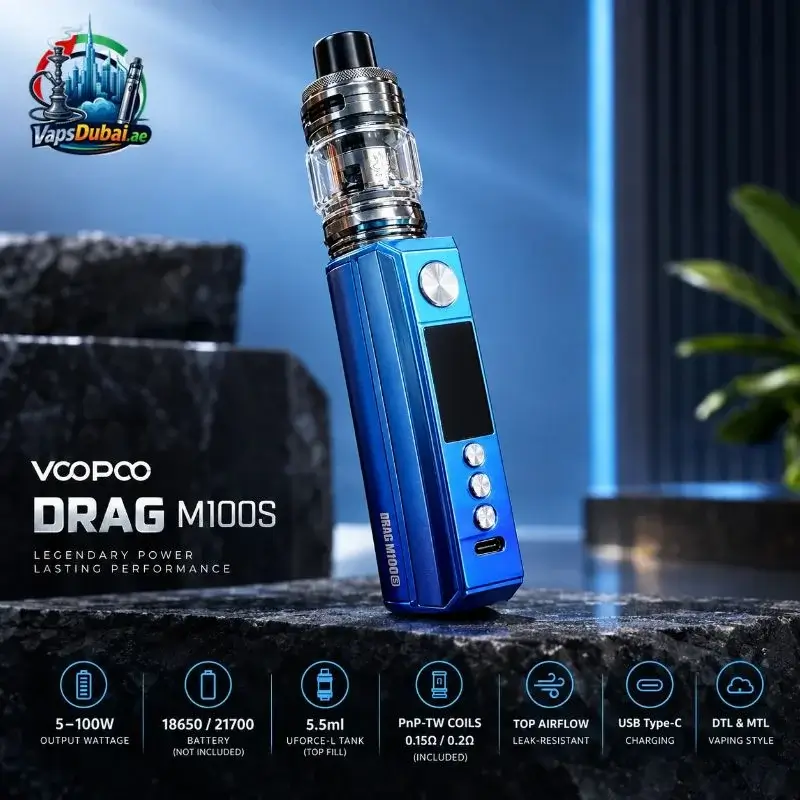 Voopoo Drag M100S Vape Kit 100W in Dubai, UAE Voopoo Drag M100S Vape Kit 100W