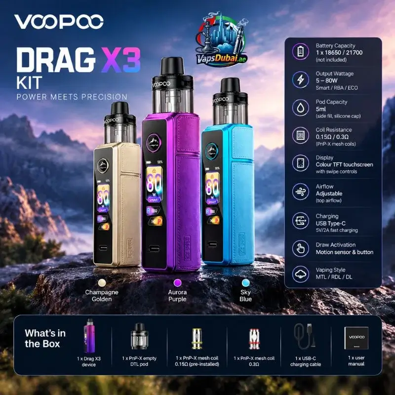 Voopoo Drag X3 Kit 80W product image